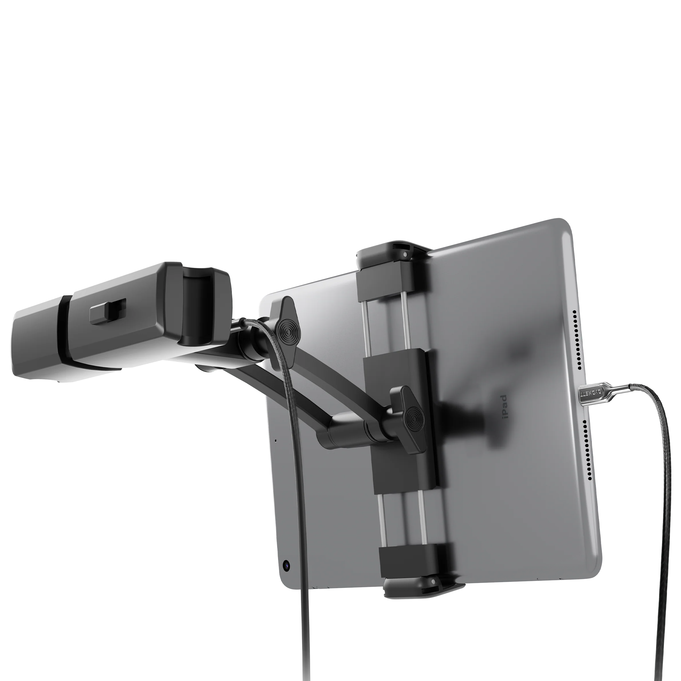 Adjustable Car Tablet Mount with Multiple USB Ports - Image 3