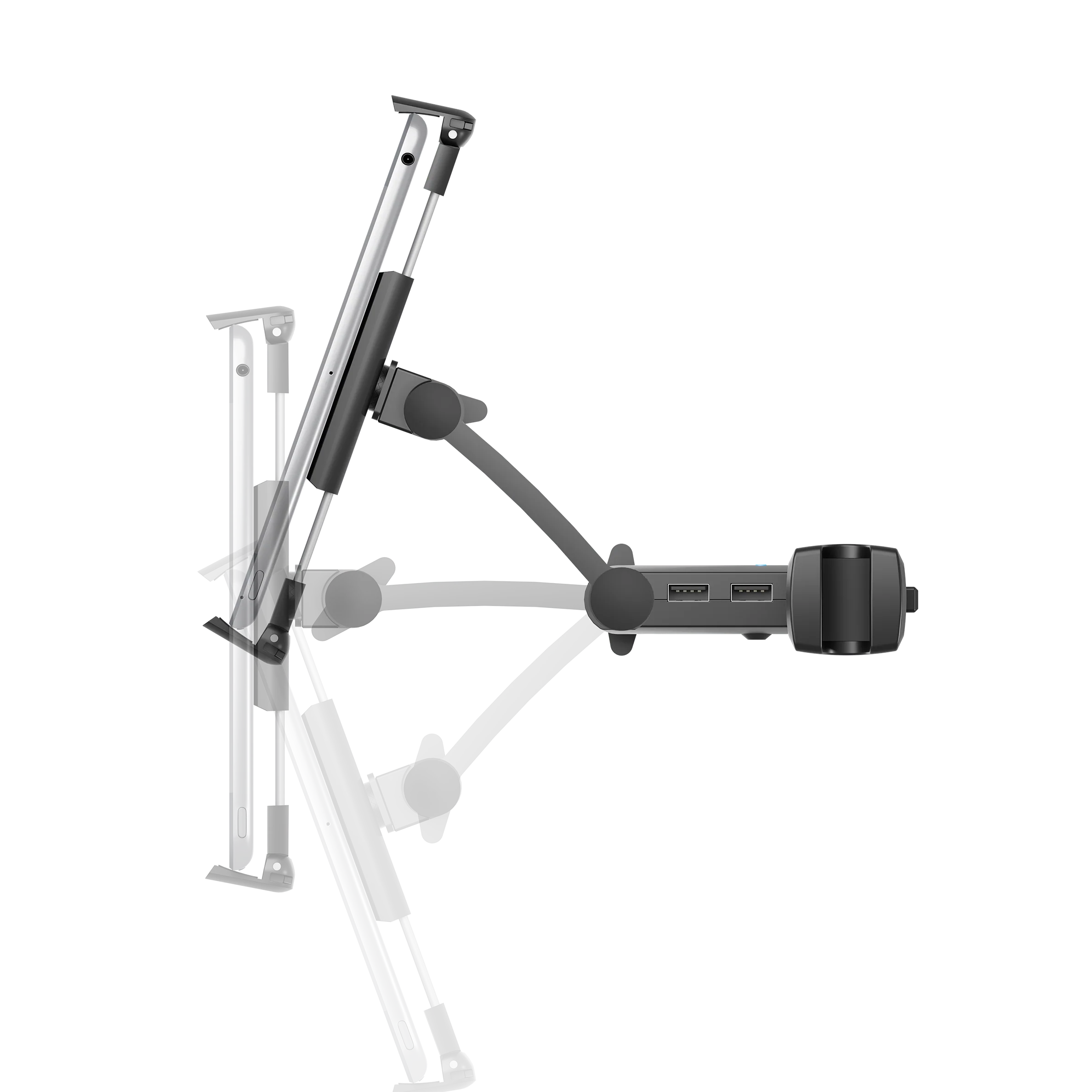 Adjustable Car Tablet Mount with Multiple USB Ports - Image 5