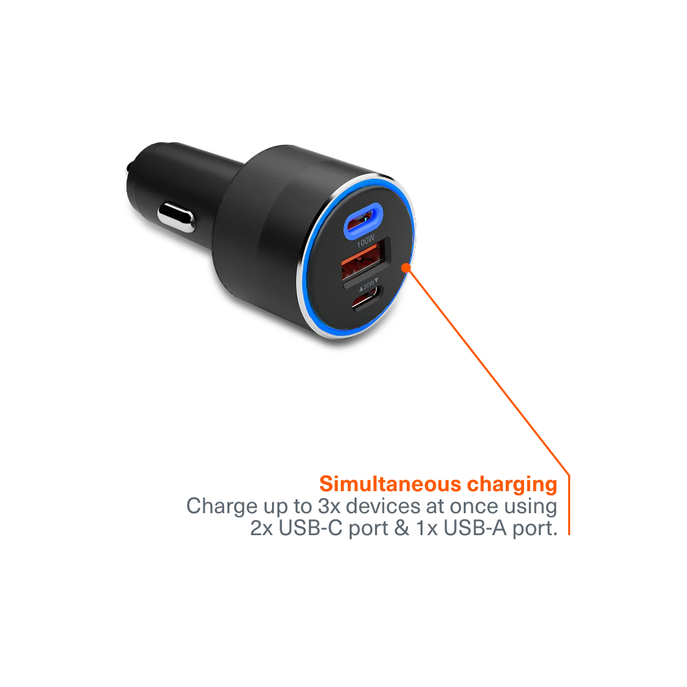 Multi Port Car Charger for Starlink Mini 100W - Image 4