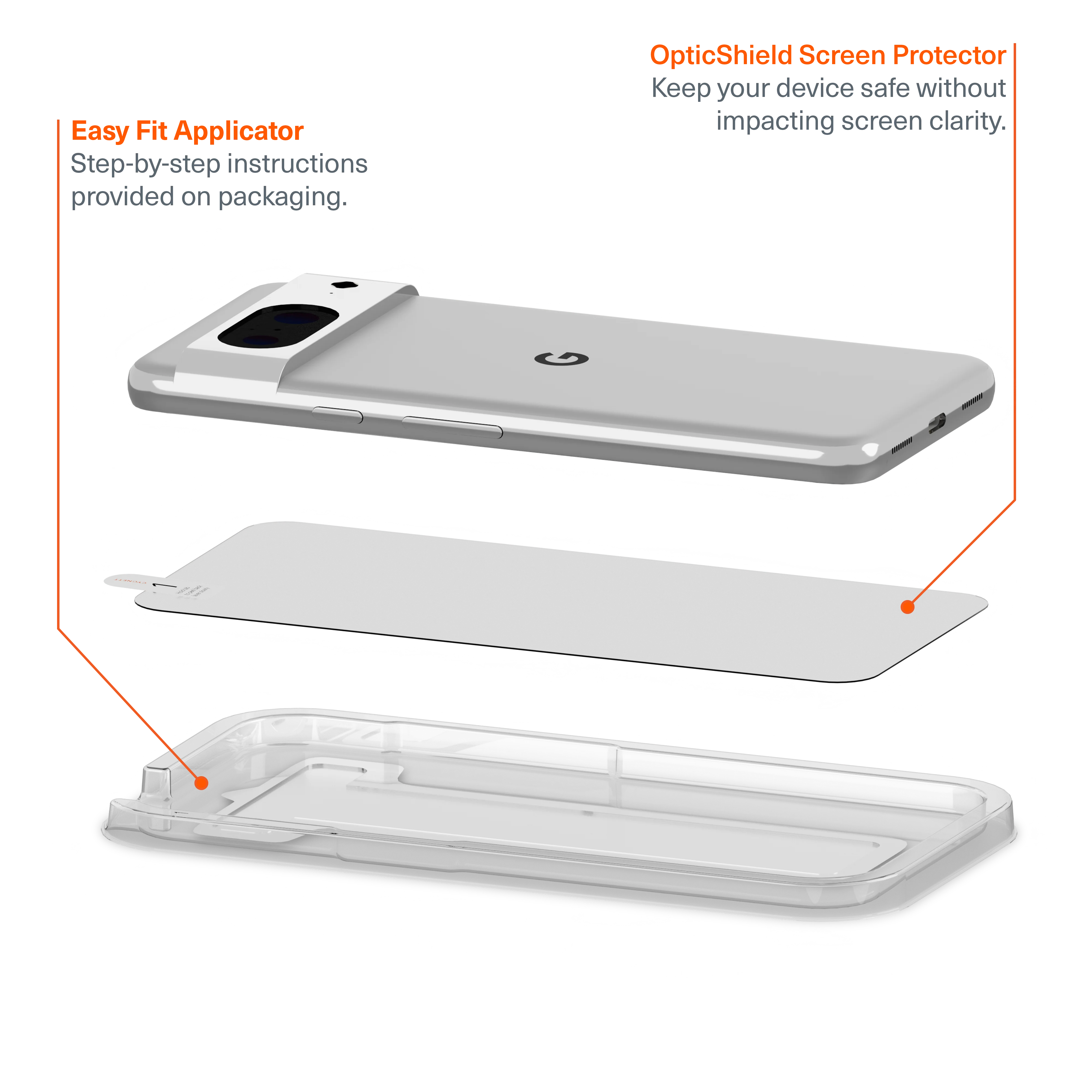 Glass Screen Protector for Google Pixel 8 - Image 3