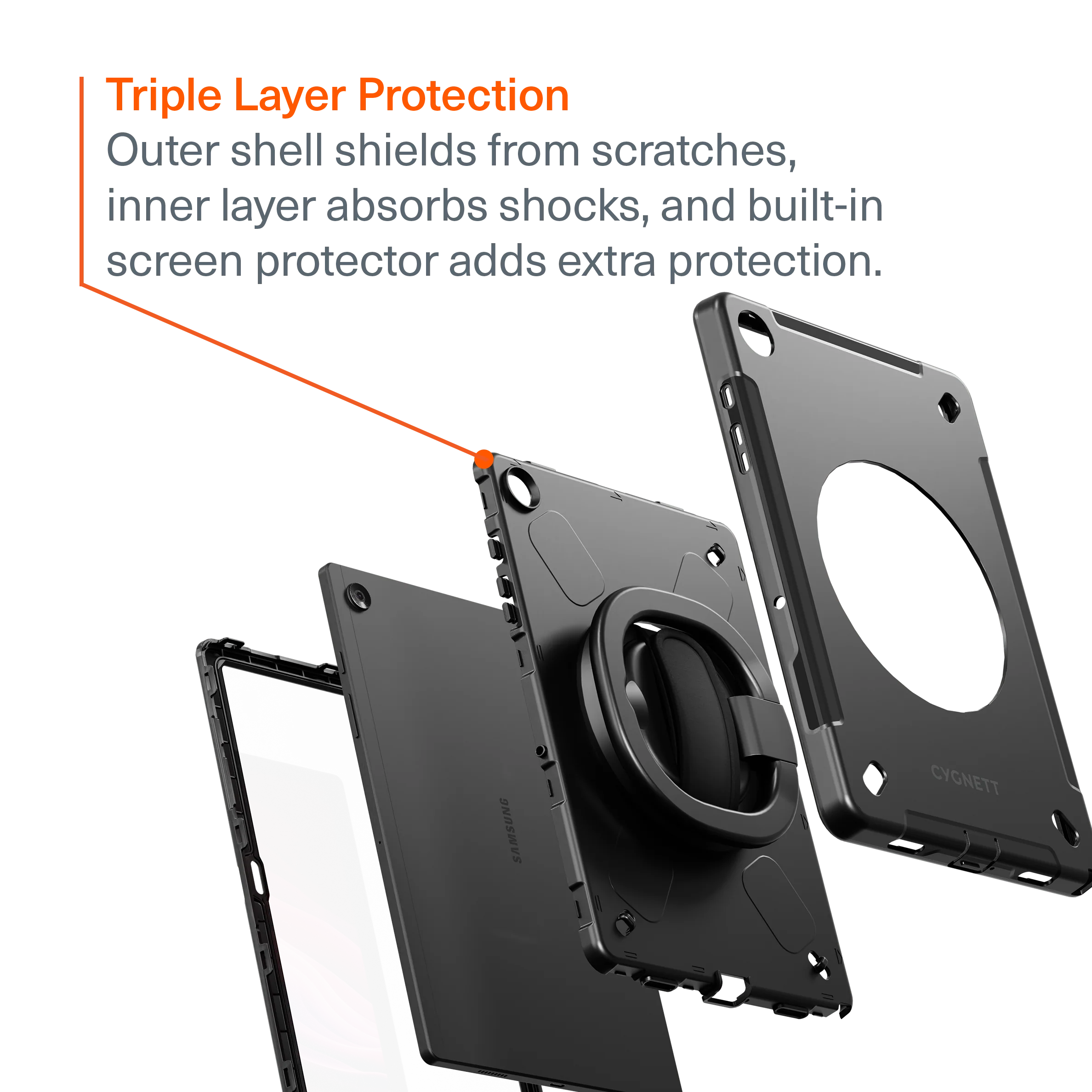 Heavy Duty Case for Samsung Tab A9+ - Image 2
