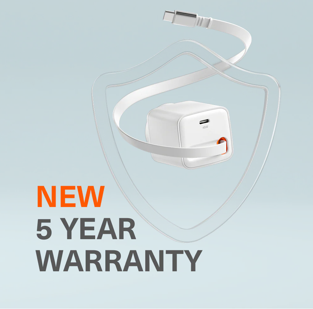 45W USB-C GaN Wall Charger with Retractable Cable - Image 2