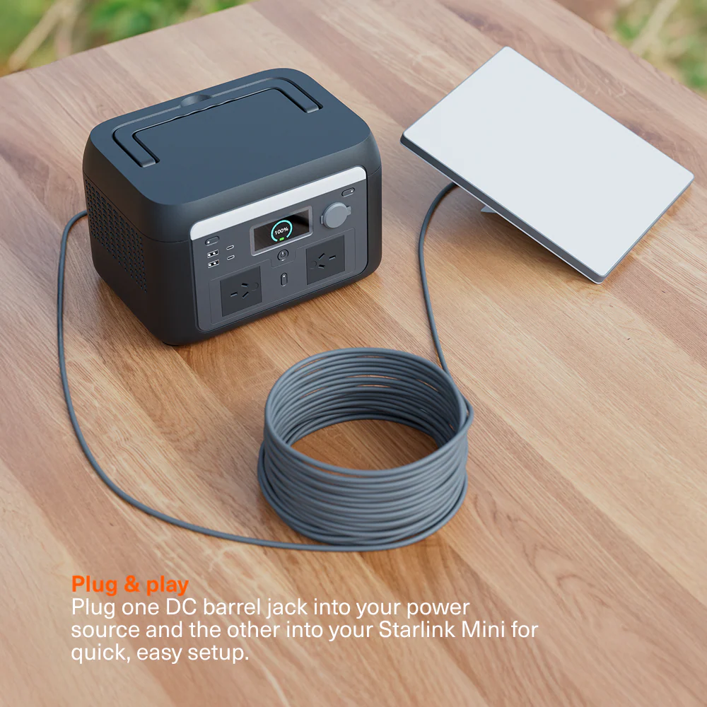 DC to DC 5525 Cable for Starlink Mini 100W - 20M - Image 3