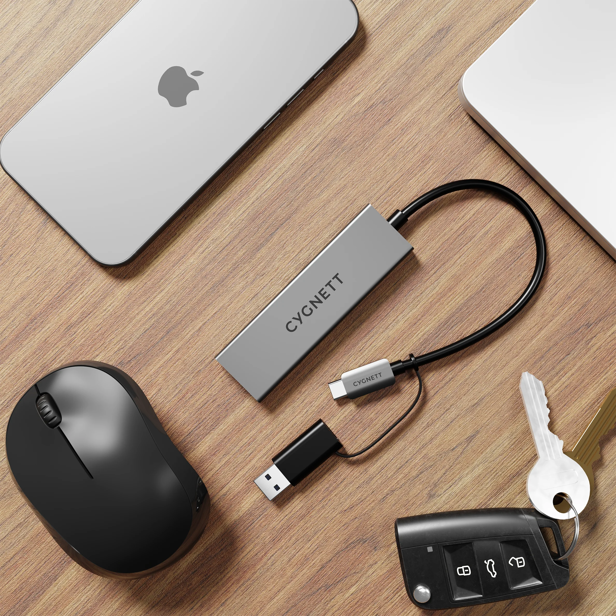 4-in-1 USB-C to USB-C & USB-A Hub - Image 4