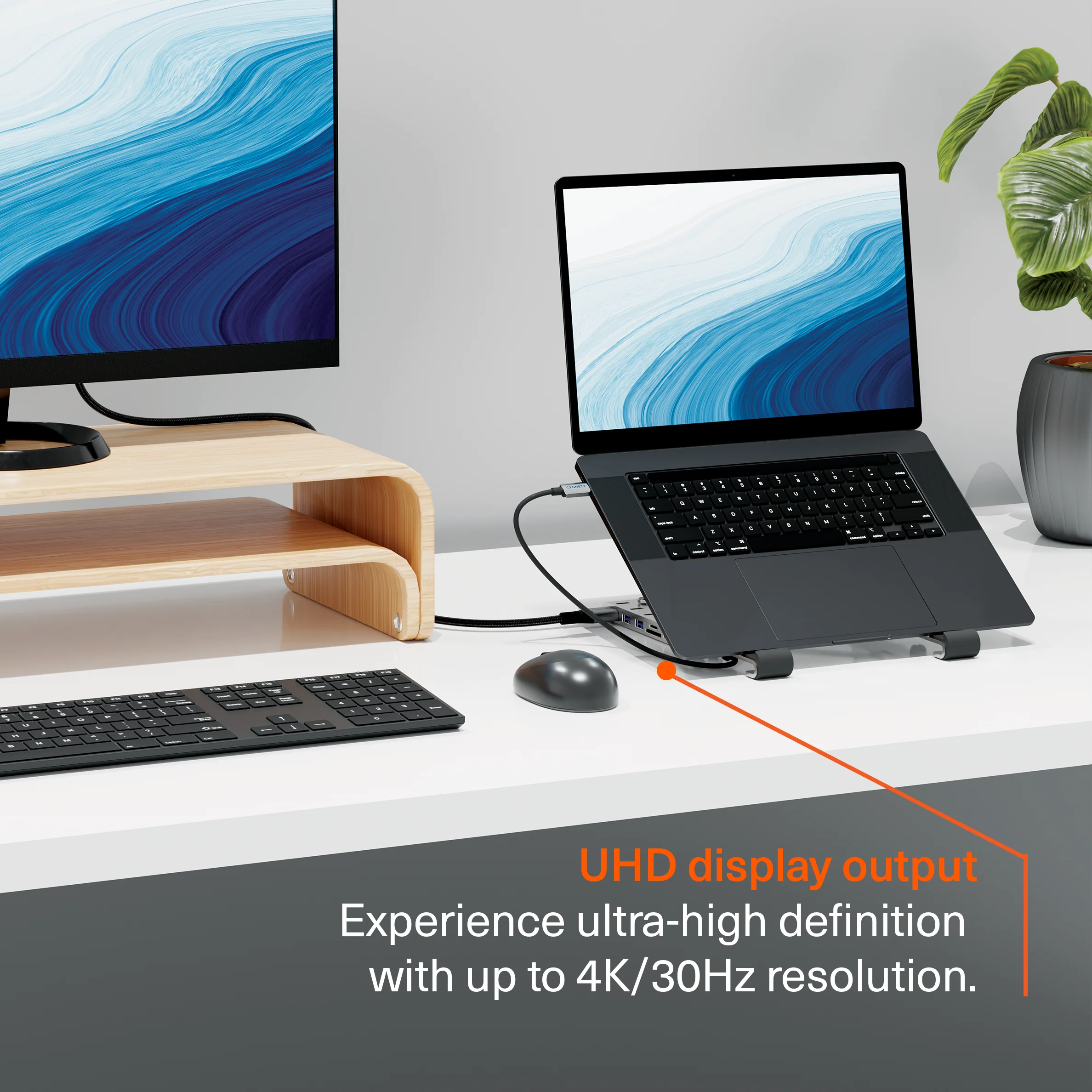 7-in-1 Hub with Folding Laptop Riser (Single HDMI) - Image 6